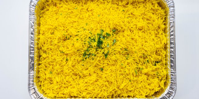 Yellow Basmati Rice Tray
