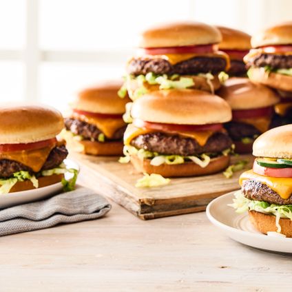 Build-Your-Own Half-Pound Cheeseburger Bar