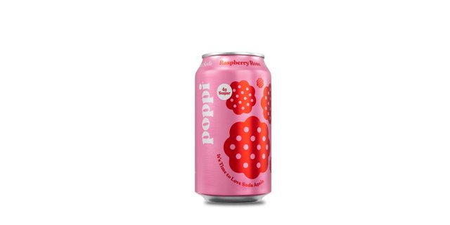 Raspberry-Rose Poppi Soda