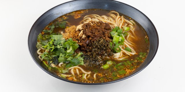 Spicy Dan Dan Pork Noodle Soup