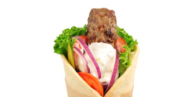 Chicken Koobideh Kabob Wrap