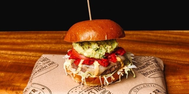 California Mystery Village Beef Burger