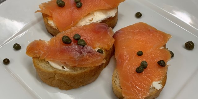Smoked Salmon Canapes