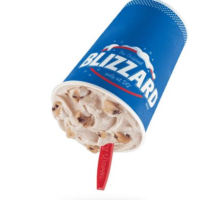Chocolate Chip Cookie Dough Blizzard Treat