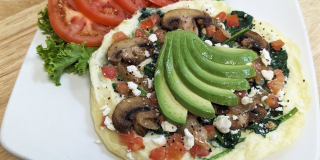 Egg Whites & Veggie Omelet