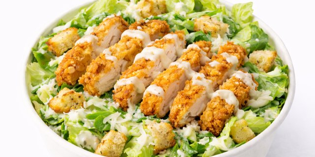 Crispy Chicken Caesar Salad