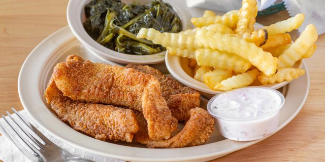 Fried Catfish & 2 Sides Plate