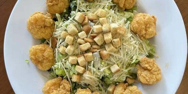 Individual Fried Shrimp Caesar Salad