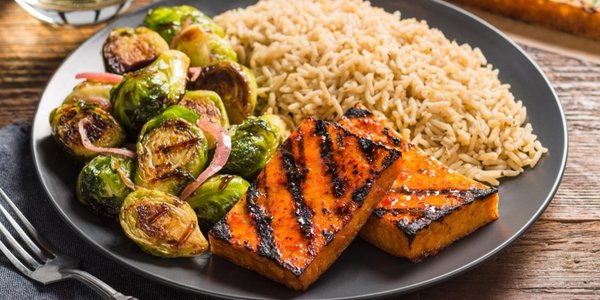 Chili Glazed Grilled Tofu Tray