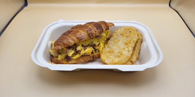 Bacon Omelet Croissant