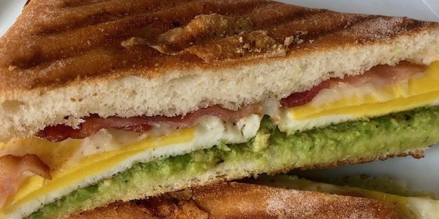 Bacon & Egg Panini Boxed Meal