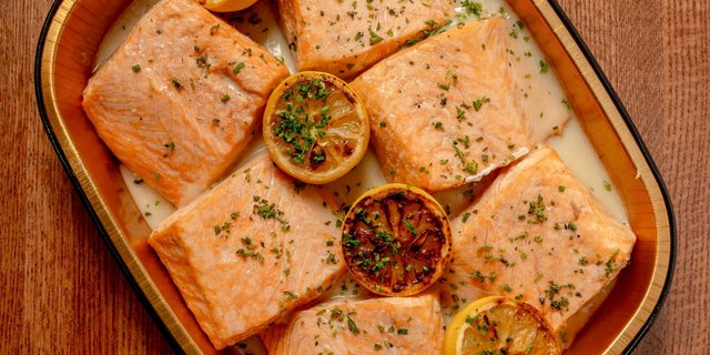 Poached Salmon