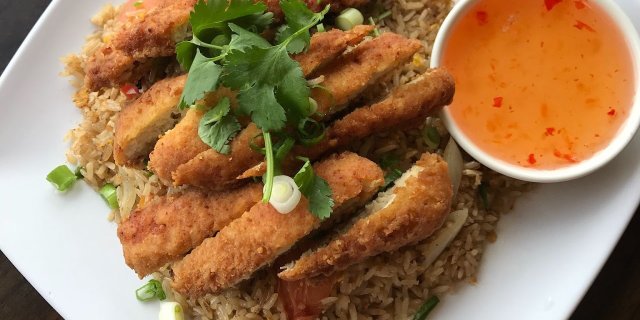 Fried Chicken Fried Rice Tray