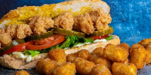 The Shrimp Po’Boy Sandwich