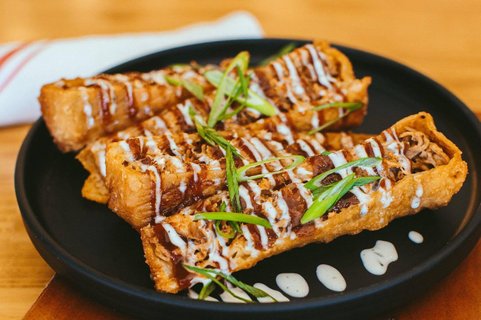 Smoked BBQ Egg Rolls