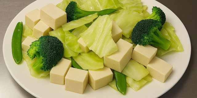 Steamed Mixed Vegetables w/ Tofu