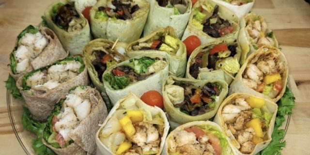 Assorted Chicken Wrap Platter