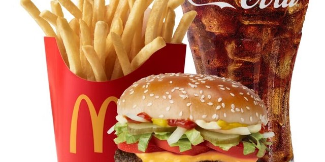 Double Quarter Cheese Deluxe Burger Meal