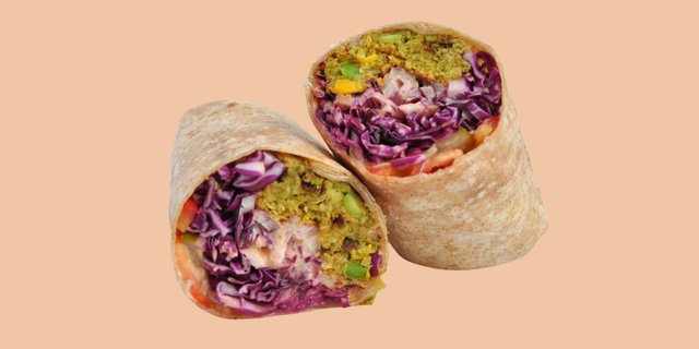 Veggie Burger Wrap