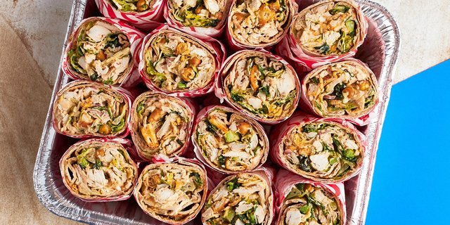 Spicy Chicken Caesar Wrap Platter