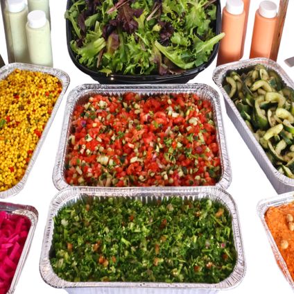 chicken shawarma grill spread