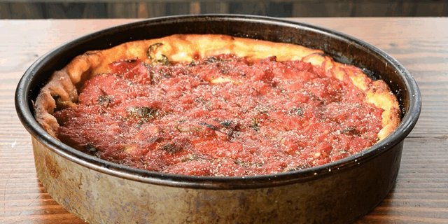 Classic Cheese Deep Dish Pizza