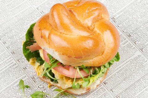 Individual Smoked Salmon & Egg Sandwich