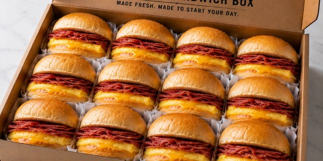 Salami Breakfast Sandwich Box