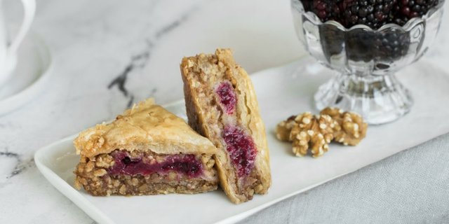 Blackberry Walnut Baklava Box