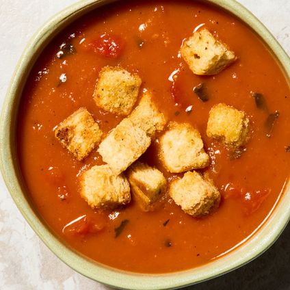 Bucket of Roasted Tomato Basil Soup