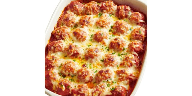 Meatball Parmigiana W/ Tomato Sauce