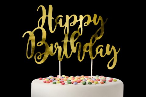 Happy Birthday Cake Topper