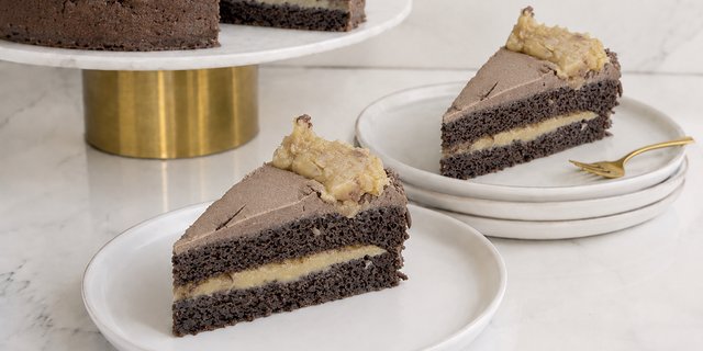 Handmade German Chocolate Cake Slice