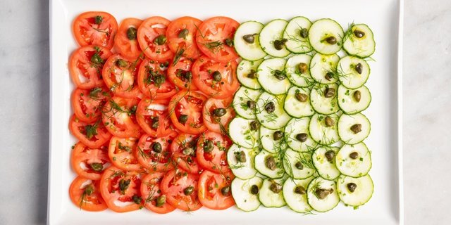 Tomato, Cucumber & Capers