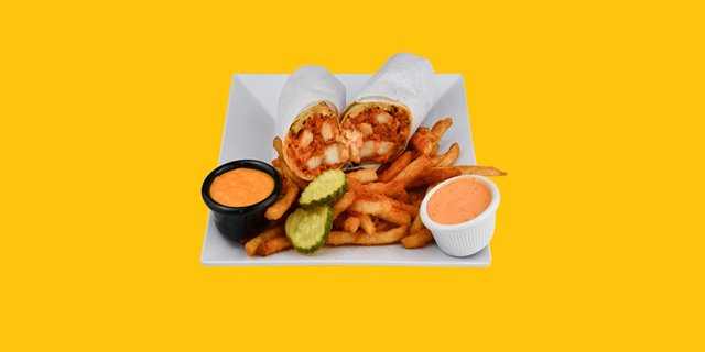 Shrimp Wrap w/ Fries