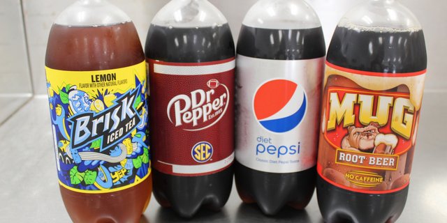 Assorted 2L Soda Bottles