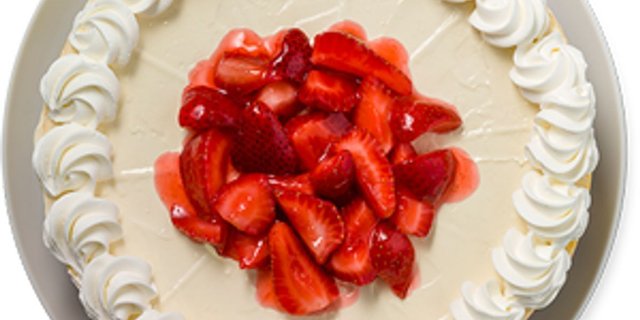 Whole Strawberry Cheesecake