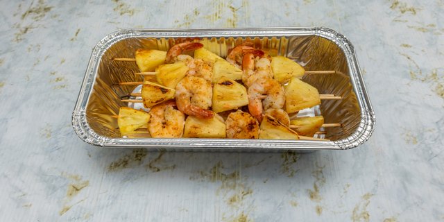 Grilled Shrimp Kabobs w/ Fruits