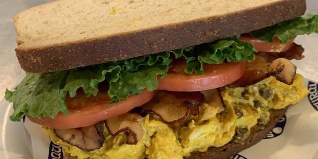 Curry Chicken Salad Chutney BLT Sandwich