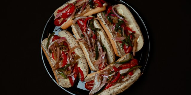 Grilled Sausage Hoagie