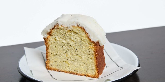 Lemon Poppyseed Cake Slice