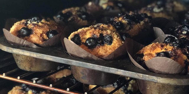 Homemade Blueberry Muffins