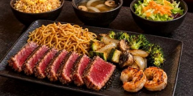 Shrimp & Tuna Hibachi Combination
