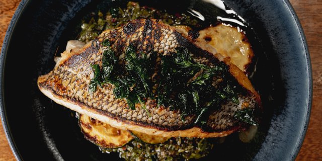 Pan-Roasted Black Bass Filets