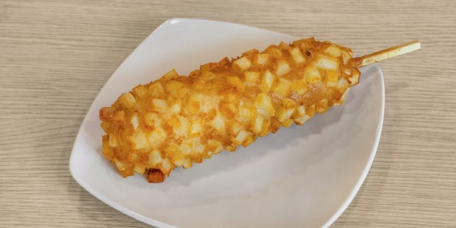 Potato Mozzarella Hot Dog