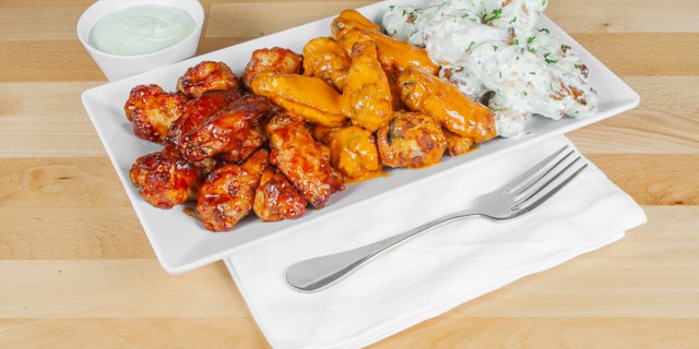 Sauced Chicken Wings Platter