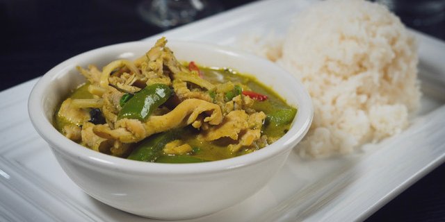 Green Curry w/ Jasmine Rice