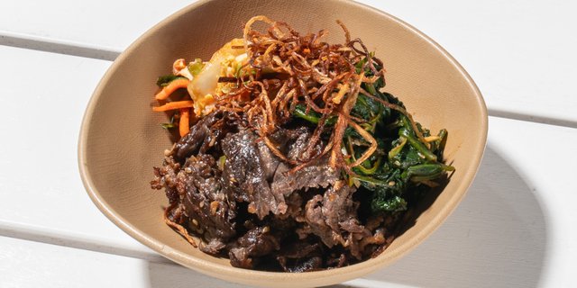 korean bbq ribeye bowl + side