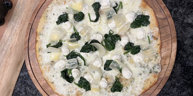 White Pan Crust Pizza