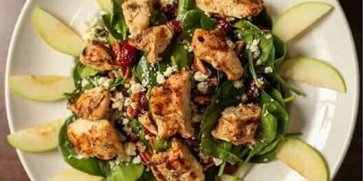 Chicken, Apple & Spinach Salad